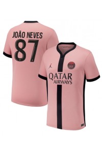 Paris Saint-Germain Joao Neves #87 Voetbaltruitje 3e tenue 2024-25 Korte Mouw